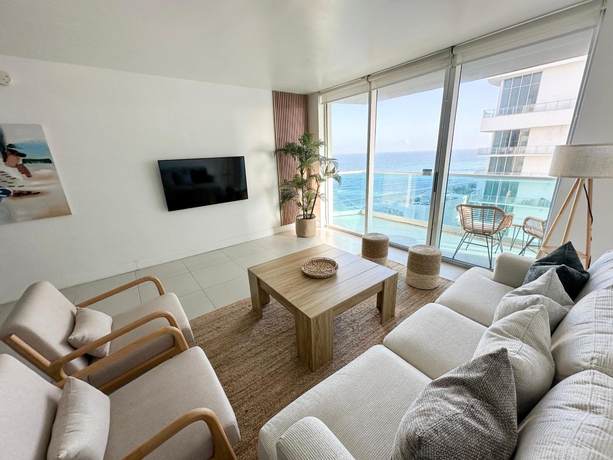 Departamento Frente Al Mar Con Salida Directa A Playa. Apartment Hollywood Luaran gambar
